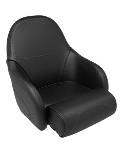 Flip up bootstoel 58x57x66cm carbon look zwart