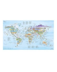 Kitesurf map wereld rewritable
