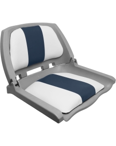Kunststof bootstoel inklapbaar wit-blauw