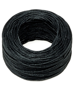 Polyester garen gewaxt 0.85mm zwart